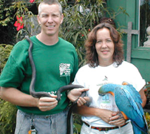  Nearly Native Nursery - Jim and Debi Rogers  your Southeastern native plant specialists with Buster and friend